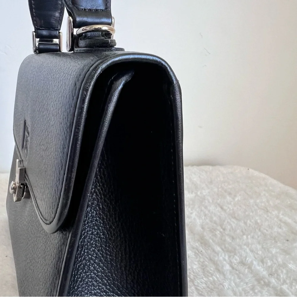 Burberry Leather Satchel Top handle Two Way Bag - Picture 16 of 16